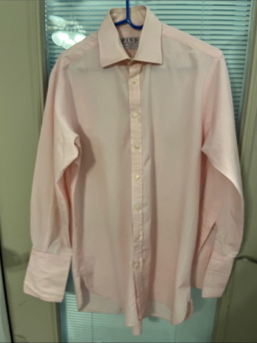 Thomas Pink Light Pink Men's Dress Shirt - Spread Collar